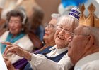 101 Years Old  Edna Bowman, center, is queen for the day, surrounded by her court of 80- and 90-year olds, as she celebrates her 101st birthday during a party in her honor at Heritage Court Apartments in Spartanburg Monday afternoon.