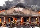 JunctionFire1.JPG  Firefighters battle a fire that destroyed The Junction restaurant on Hwy.9 in Boiling Springs Thursday afternoon.