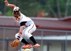 LandrumBB-highballcatch--FIN  Landrum Cardinal Dustin Morris (1) leaps up for a high pass as he comes back down with ball onto Lake View runner Desmond Owens (8), during baseball action at Landrum High School in Landrum, Monday evening, 5-8-06.   (NOTE: with Todd Shanesy story)