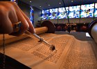 mitsvah5.jpg  Rabbi Ben Romer reads from the Torah during a Bat Mitsvah rehearal at Temple B&#39; Nai Isreal in Spartanburg Thursday.